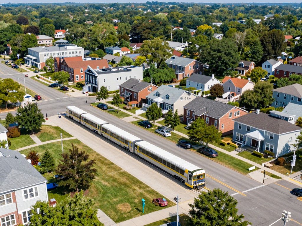Housing development in Massachusetts near public transit
