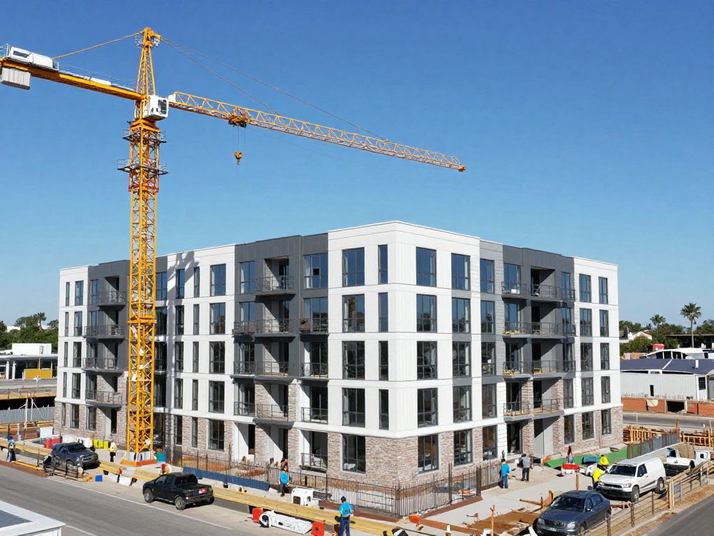 Residential construction in Needham Heights, Massachusetts