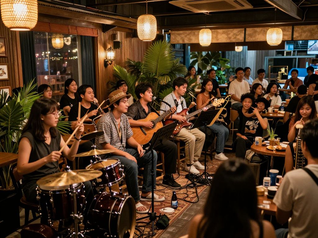 Lori Diamond and Fred Abatelli performing at a local venue