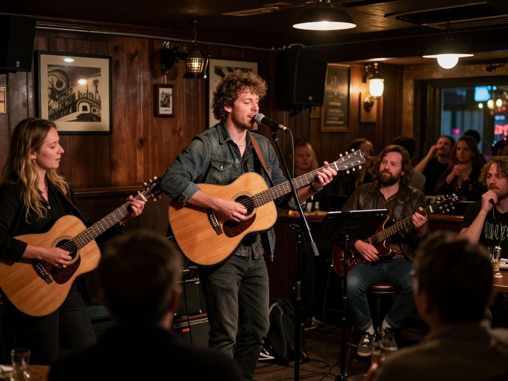 Pamela Means performing at McCarthy's in Cambridge