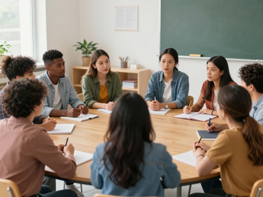 Parents discussing special education advocacy