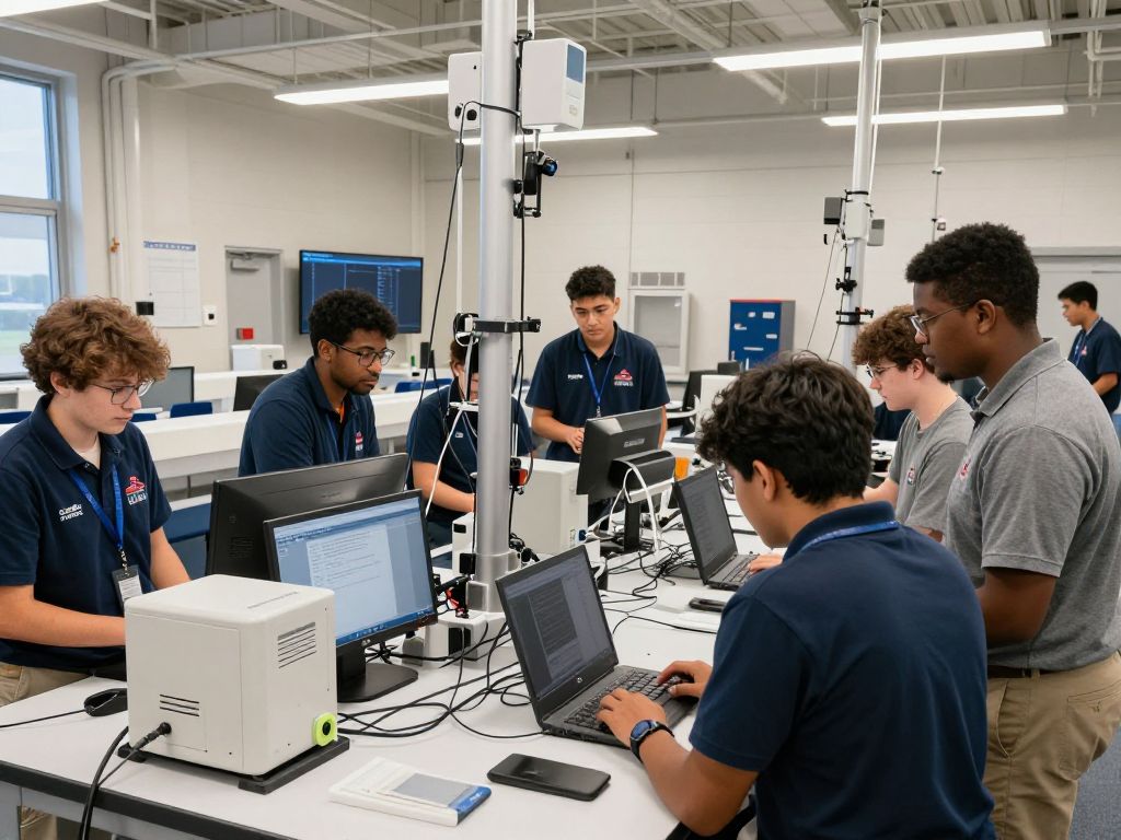 Students training in shipbuilding at Massachusetts Maritime Academy