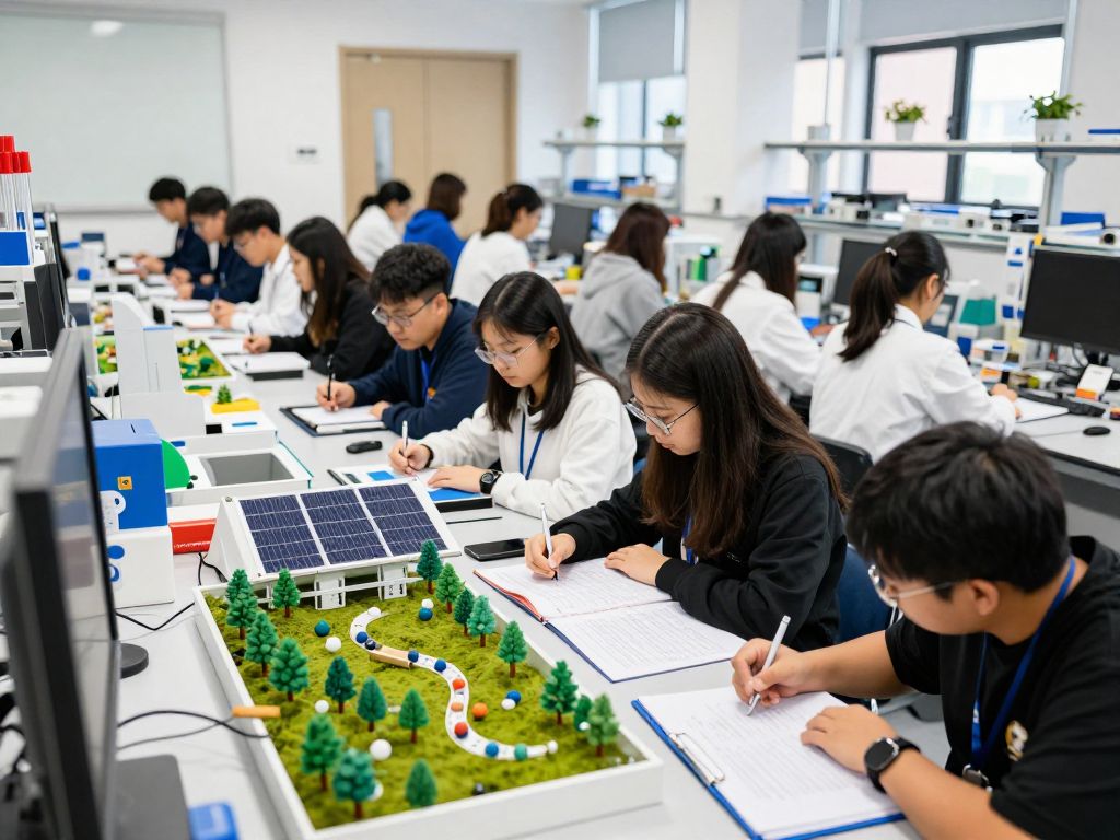 Students conducting research at UMass Boston