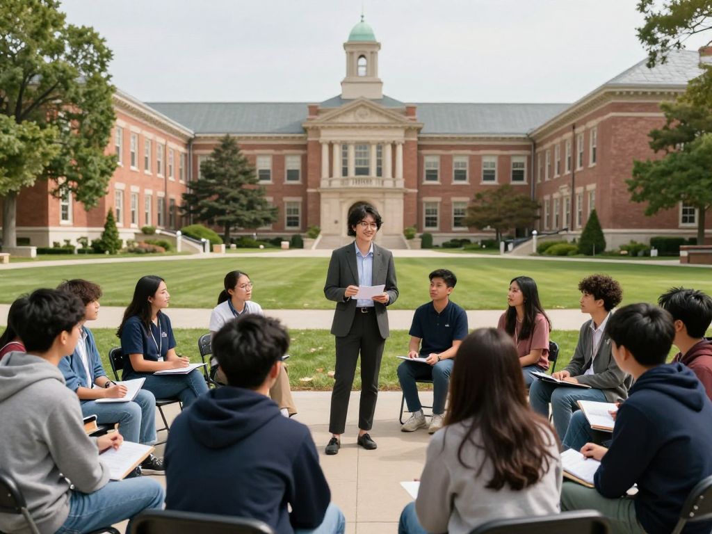 Students at Wellesley College participating in a civic leadership workshop