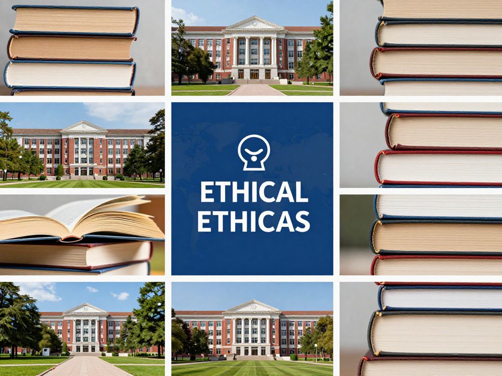 Visual representation of academic excellence and ethical governance in higher education.