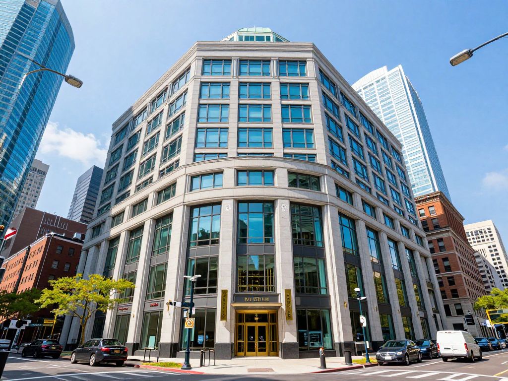 Exterior view of Beacon Bank in Boston