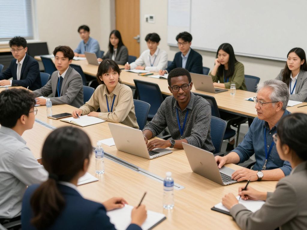 Participants engaging in discussions at the Boston community engagement conference