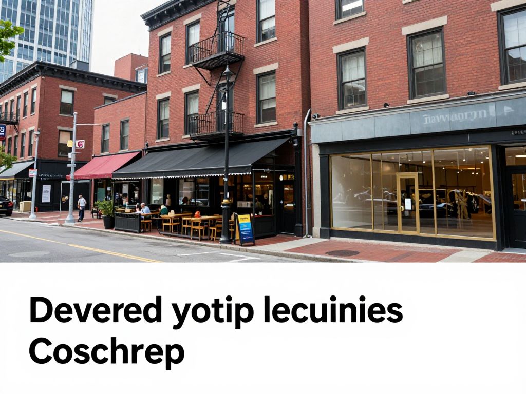 Boston retail landscape showing local businesses alongside closed luxury stores