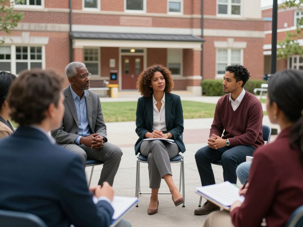 Parents and educators discussing Boston schools budget