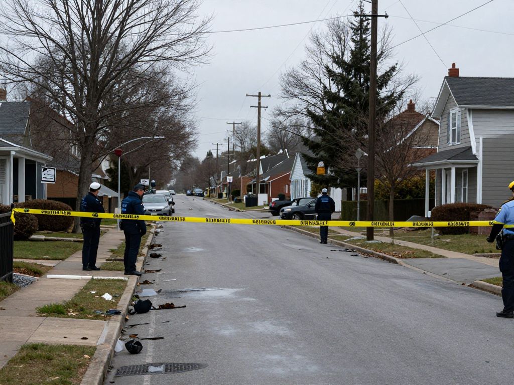 Scene of a tragic homicide in Fall River with police presence