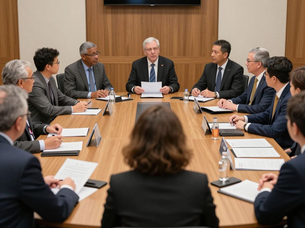 Discussion among educational leaders about governance in higher education