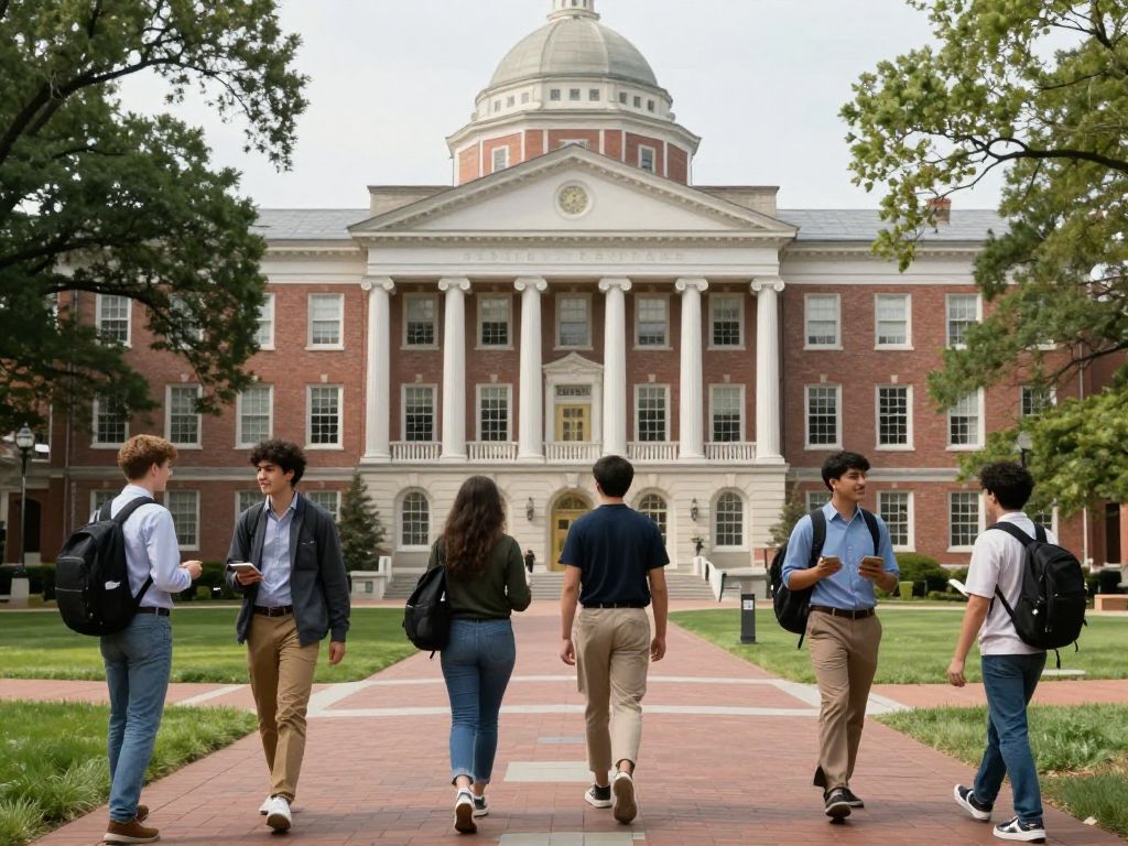 Students on Harvard University campus