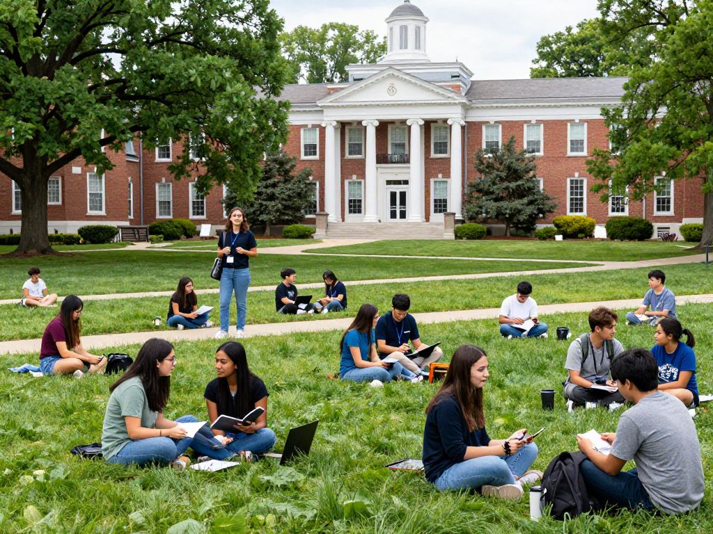Students on a Massachusetts college campus exploring new degree pathways.