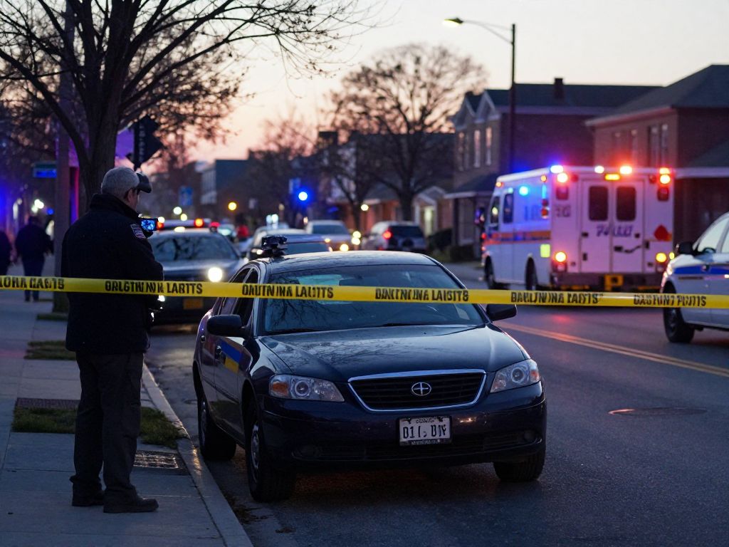 Police presence at a crime scene in Mattapan