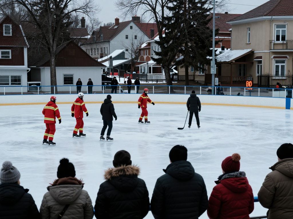 Emergency responders at Pawtucket ice rink shooting site