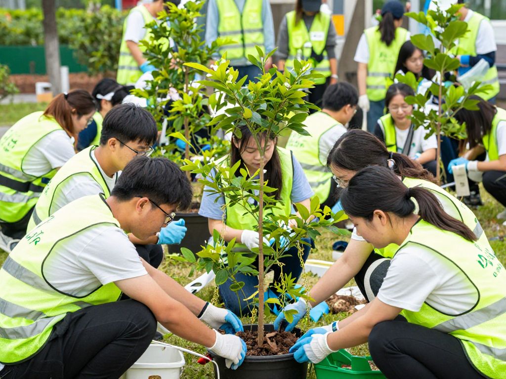 Participants in PowerCorps Boston training for green careers