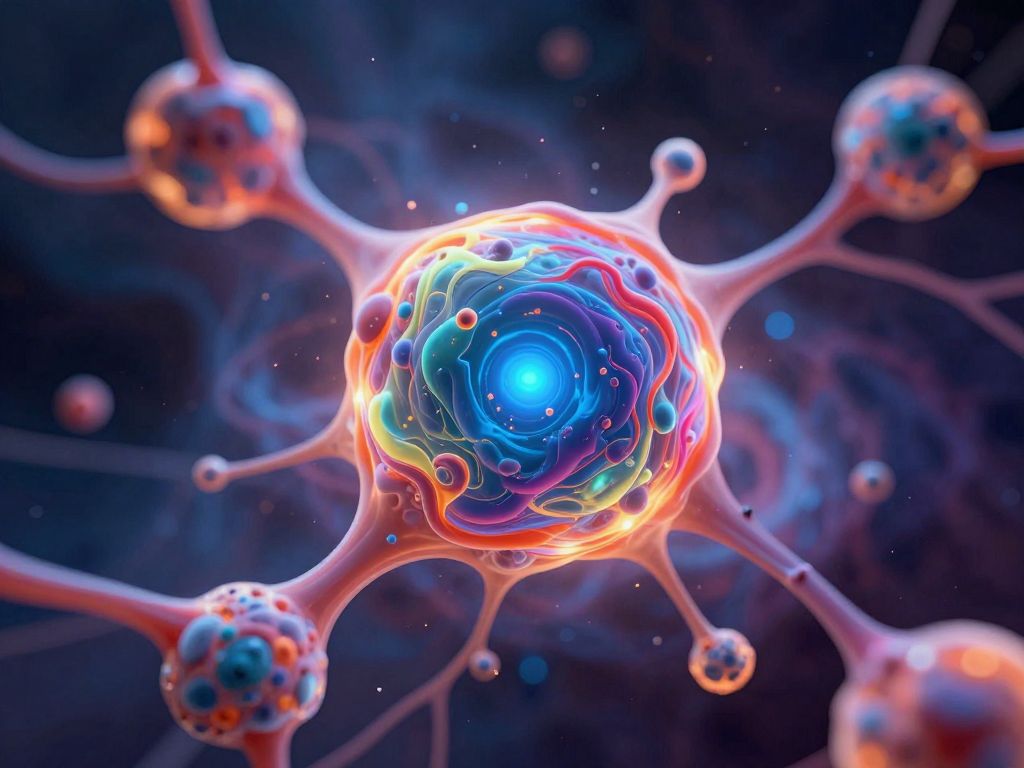 Artistic representation of the fluid-like state of quark-gluon plasma.