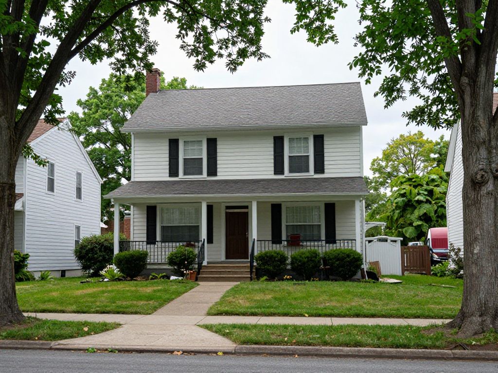 A residential neighborhood in Roxbury reflecting community safety.