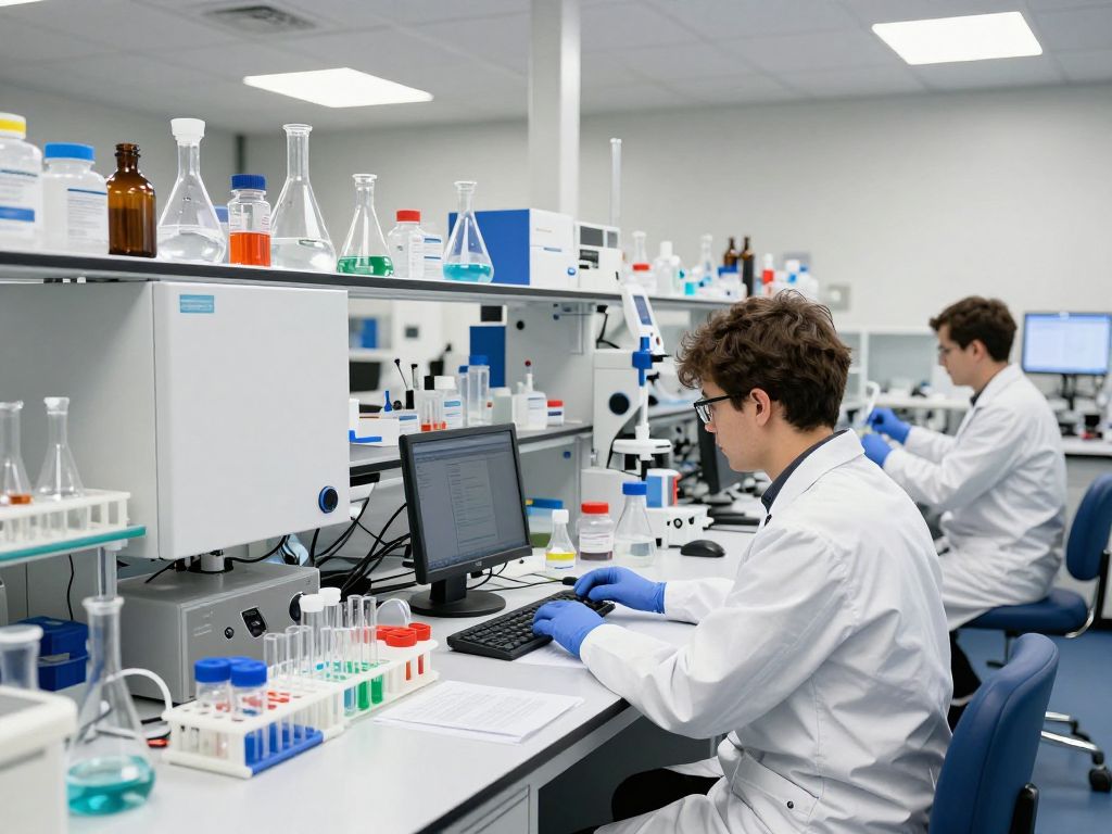 Research laboratory at Seres Therapeutics in Cambridge