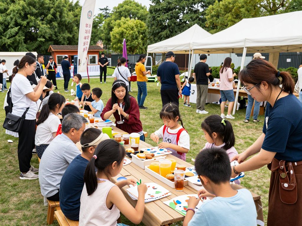 Community members participating in America 250 celebration activities