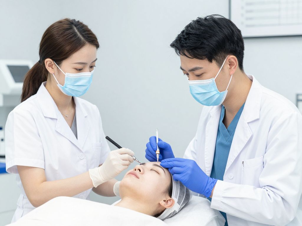 Illustration highlighting unlicensed cosmetic surgery and its risks.