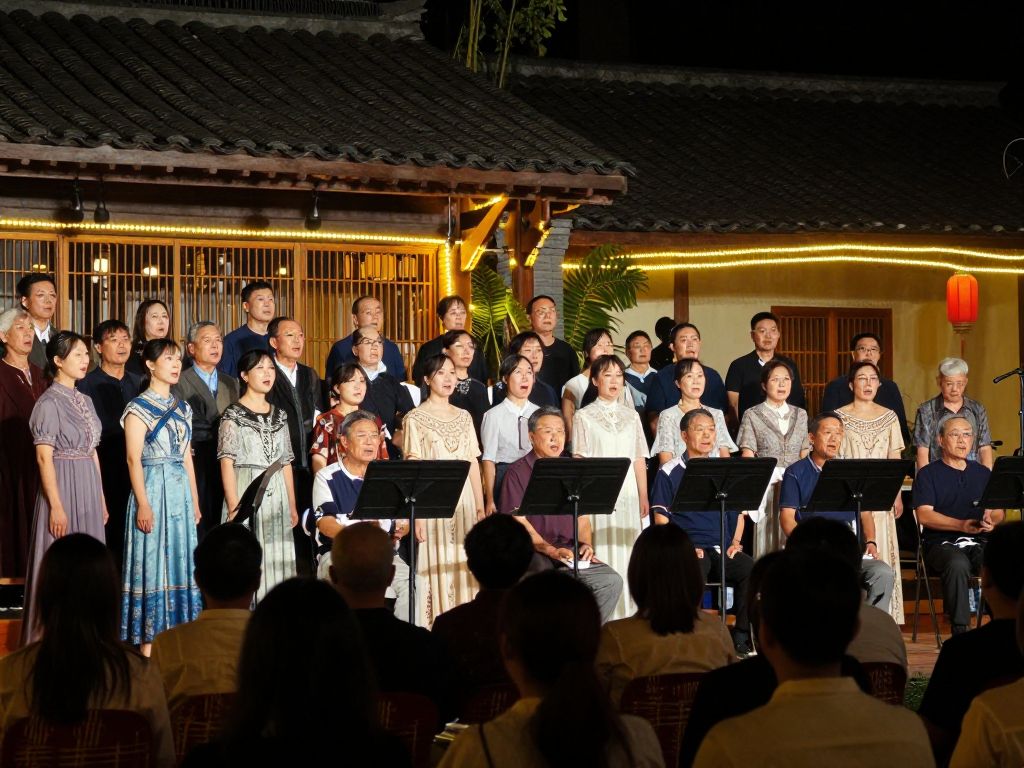 Choral concert audience enjoying music at the West Roxbury Vigil