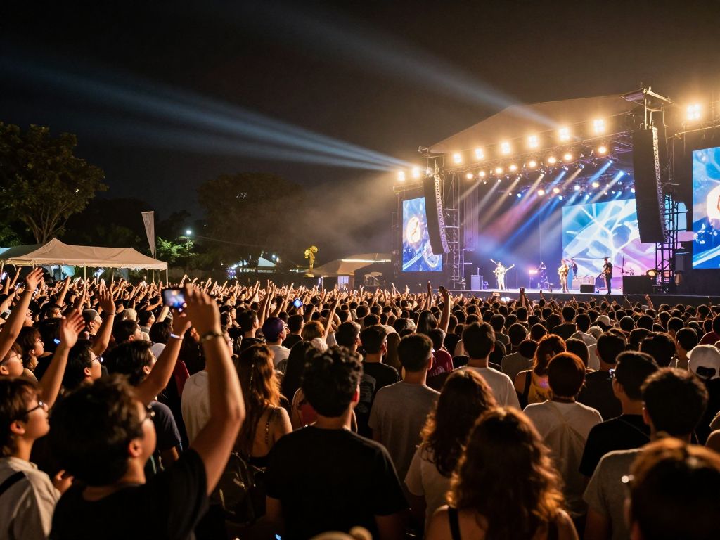 Audience at Young the Giant concert in Boston