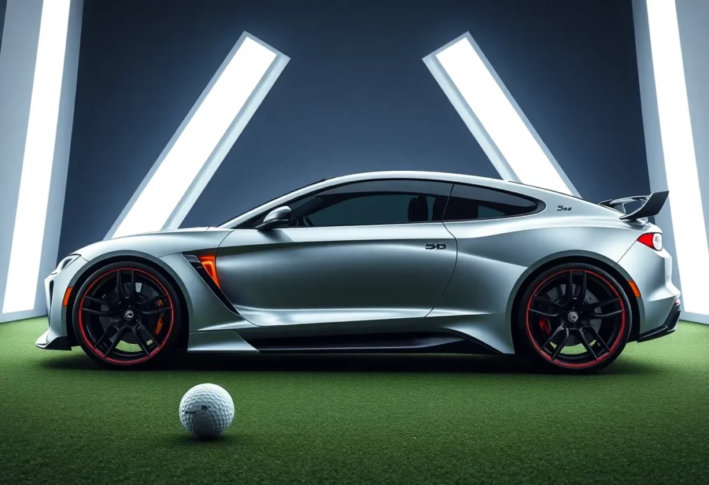 High-performance McLaren golf clubs on a golf course