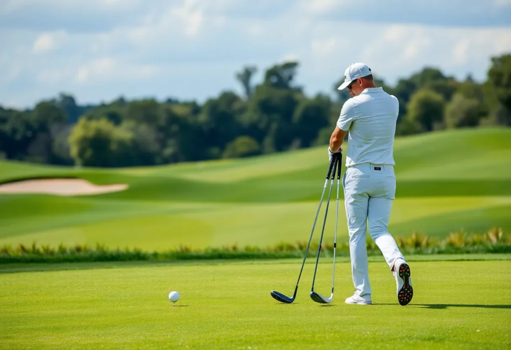 Golf course view during the 2026 Masters Tournament