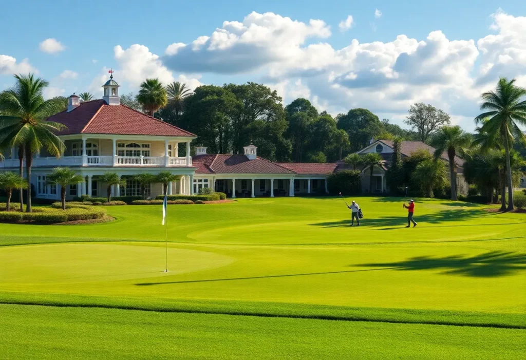 Overview of Dutchman's Pipe Golf Club featuring greens and clubhouse.