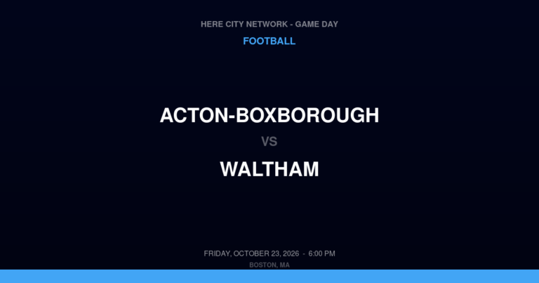 Acton-Boxborough 35, Waltham 13