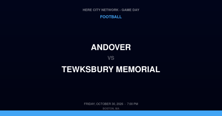 Andover at Tewksbury Memorial