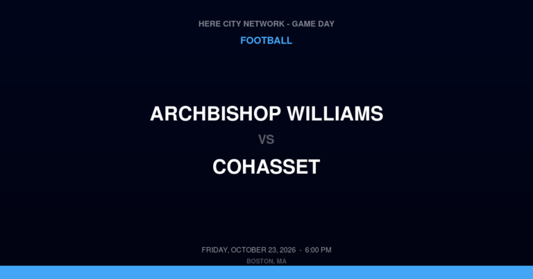 Archbishop Williams 20, Cohasset 23
