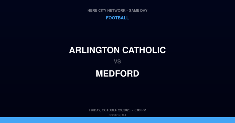 Arlington Catholic 20, Medford 6