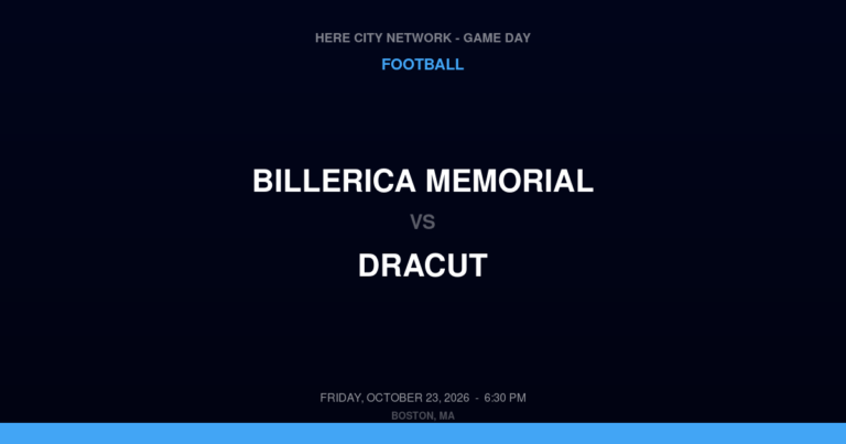 Billerica Memorial 37, Dracut 14