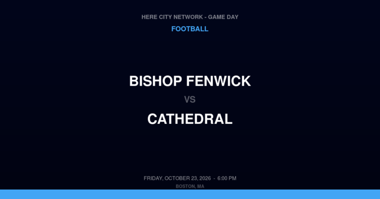 Bishop Fenwick 28, Cathedral 32