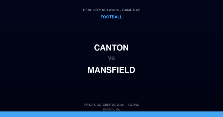 Canton 14, Mansfield 19