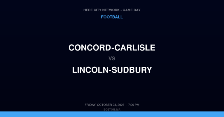 Concord-Carlisle 14, Lincoln-Sudbury 28