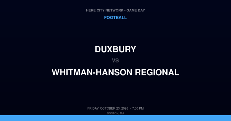 Duxbury 41, Whitman-Hanson Regional 7