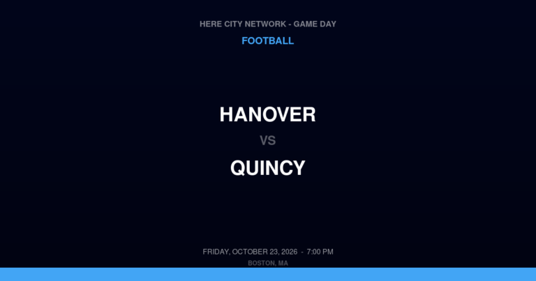 Hanover 17, Quincy 14