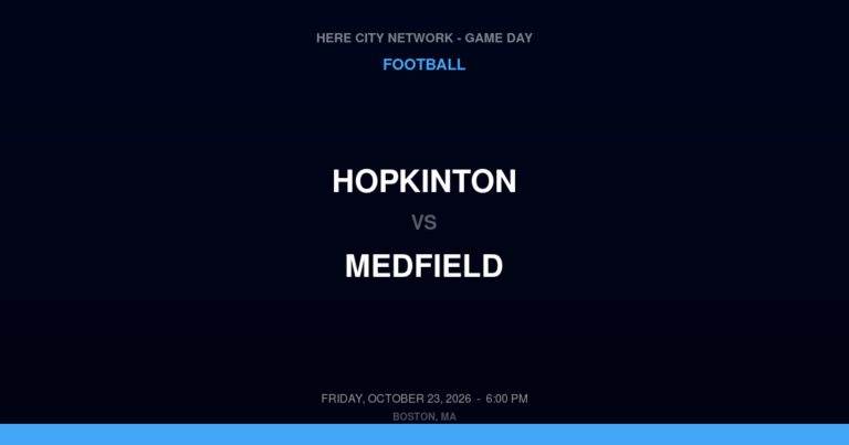 Hopkinton 8, Medfield 38