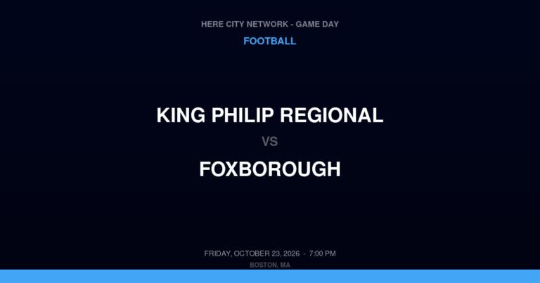 King Philip Regional 35, Foxborough 14