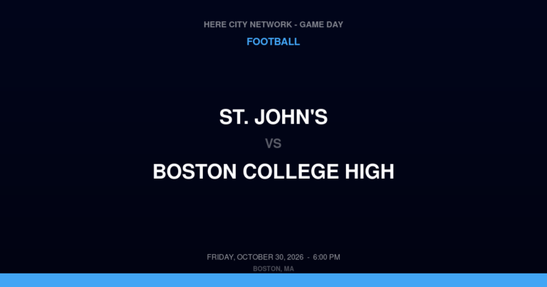 St. John's at Boston College High