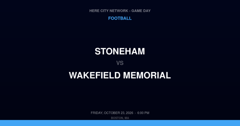 Stoneham 40, Wakefield Memorial 13