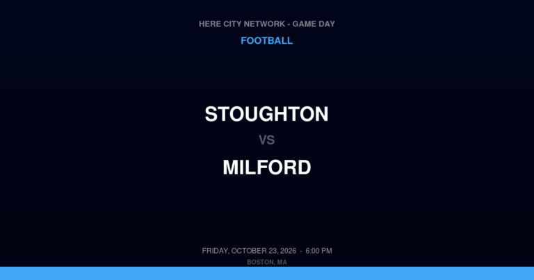 Stoughton 0, Milford 37