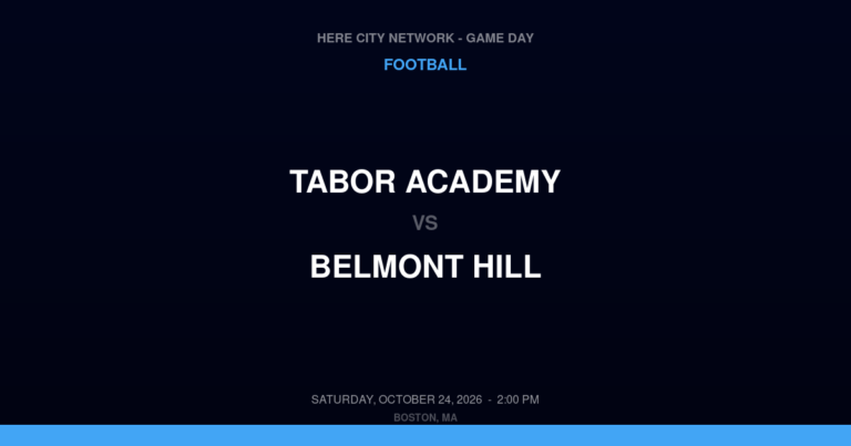 Tabor Academy 30, Belmont Hill 0