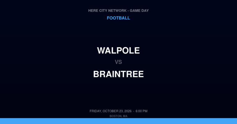 Walpole 48, Braintree 7