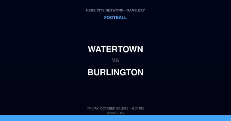 Watertown 31, Burlington 14